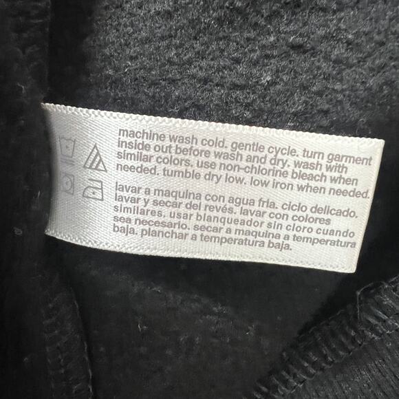 Three Dots 1/4 Zip Women's Black Pullover Sweatshirt Size Small - Picture 6 of 8